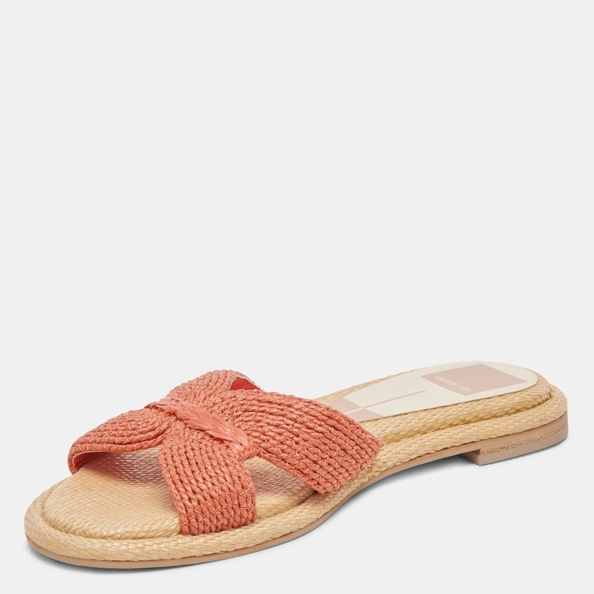 Atomic Wide Sandals Persimmon Raffia