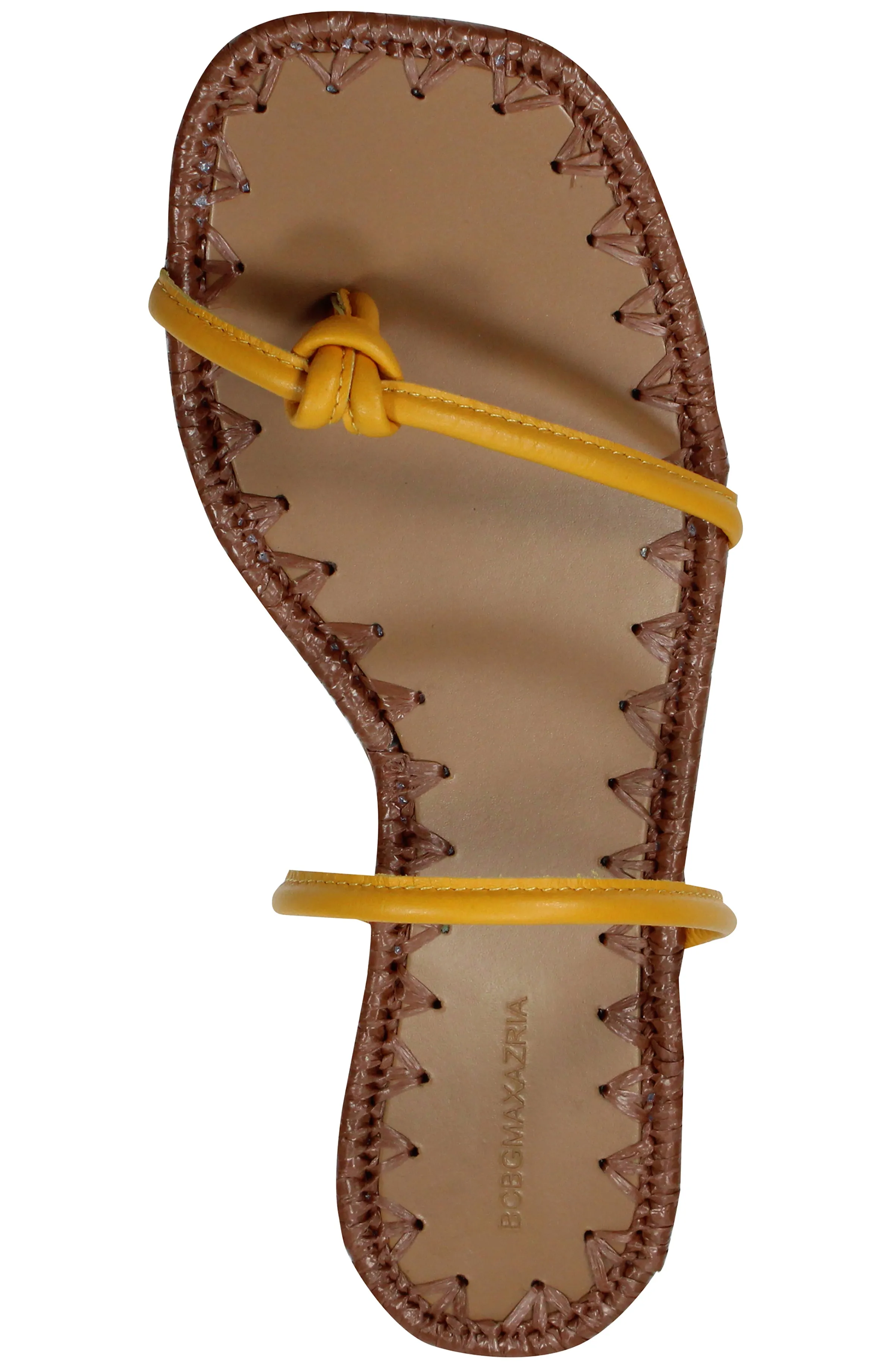 BALI YELLOW LEATHER FLAT SANDAL