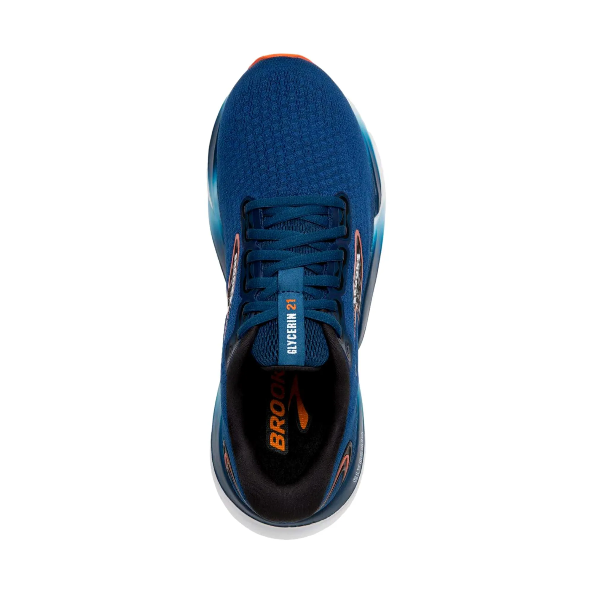 Brooks Glycerin 21 Blue Opal/Black/Nasturtium  110419-1D-474 Men's