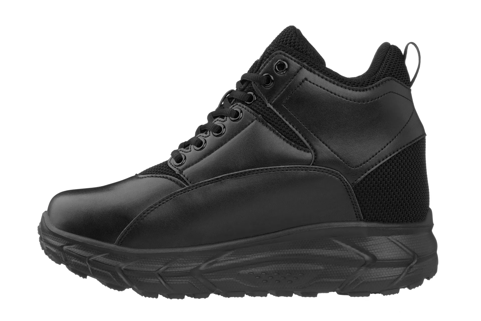 CALTO - S22802 - 4 Inches Taller (Black) - Hiking Style Boots