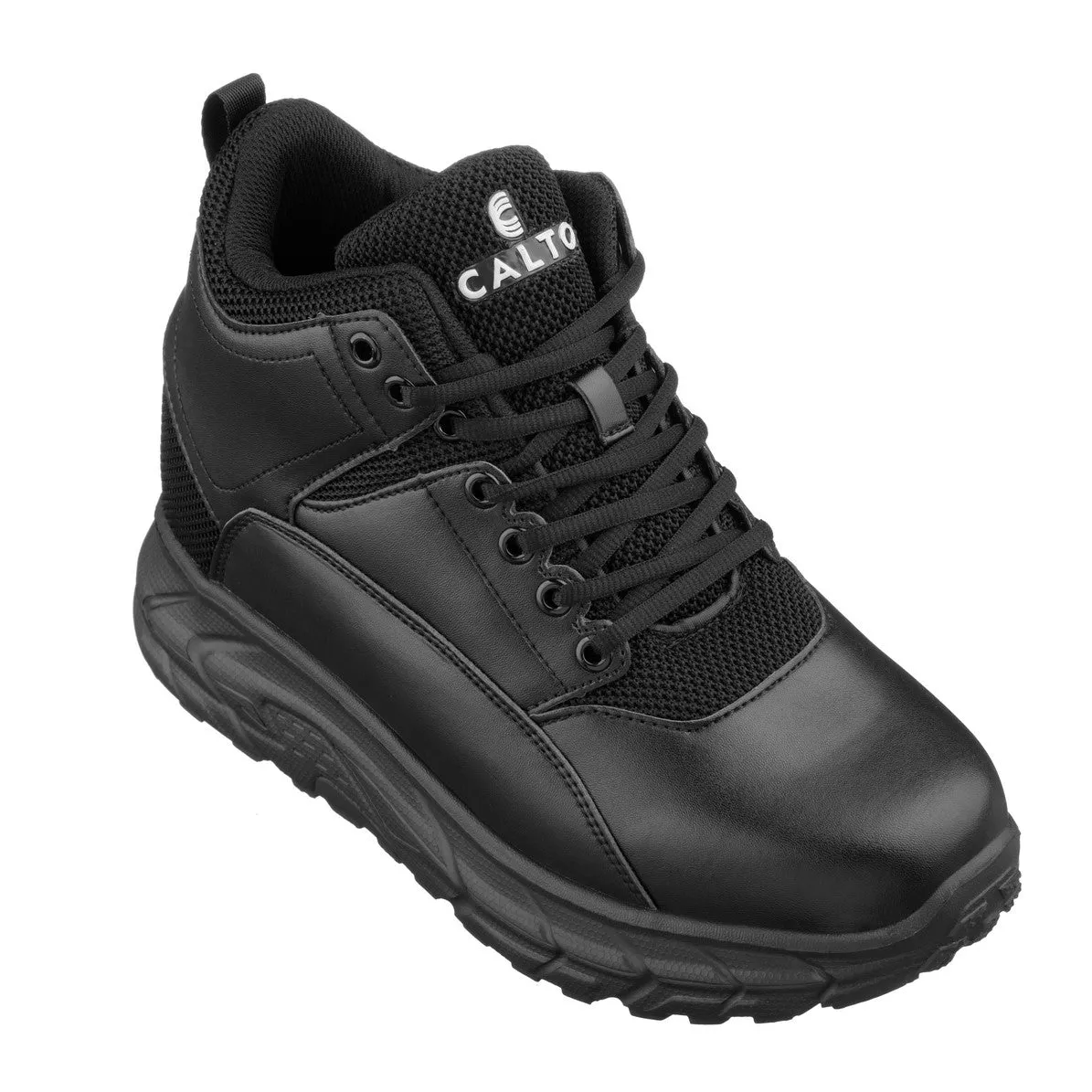 CALTO - S22802 - 4 Inches Taller (Black) - Hiking Style Boots