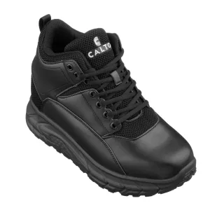 CALTO - S22802 - 4 Inches Taller (Black) - Hiking Style Boots