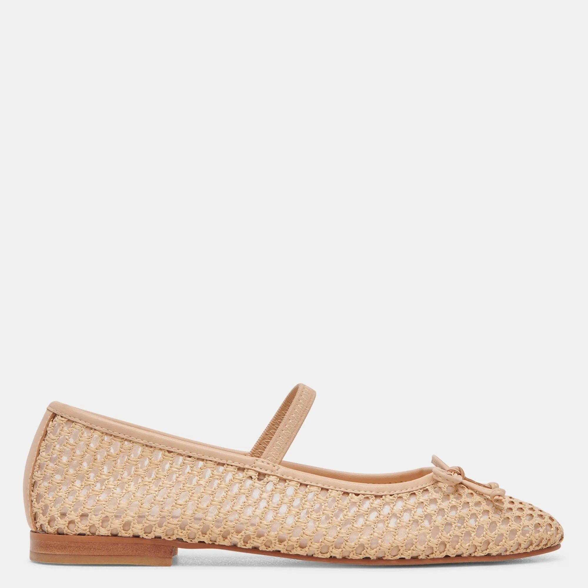 Carin Raffia Ballet Flats Lt Natural Raffia