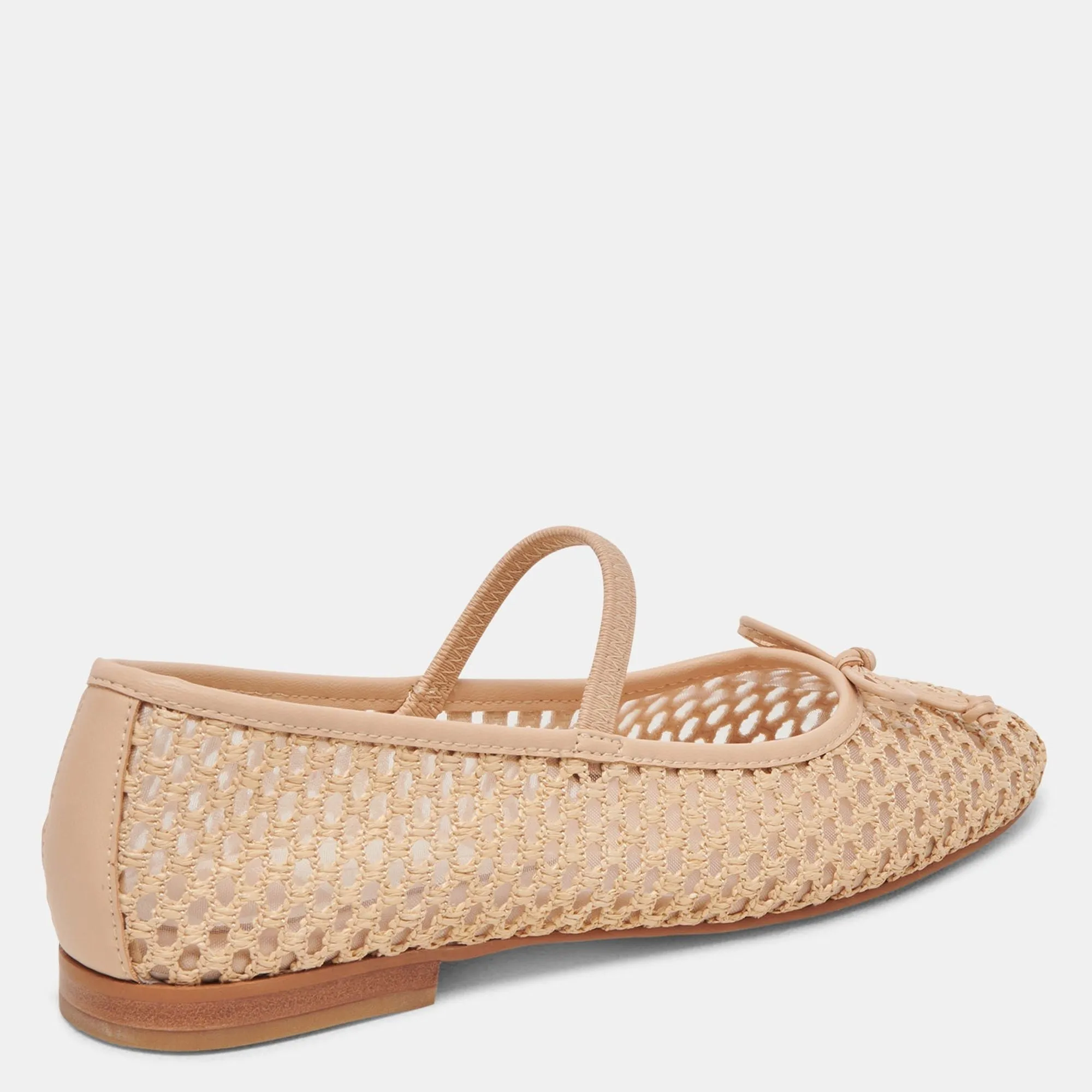 Carin Raffia Ballet Flats Lt Natural Raffia