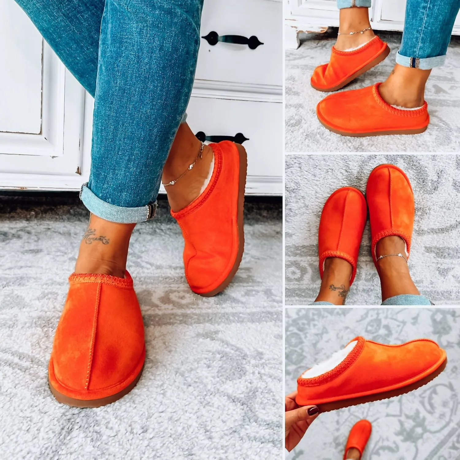 Cheers Women's Platform Slipper In Orange