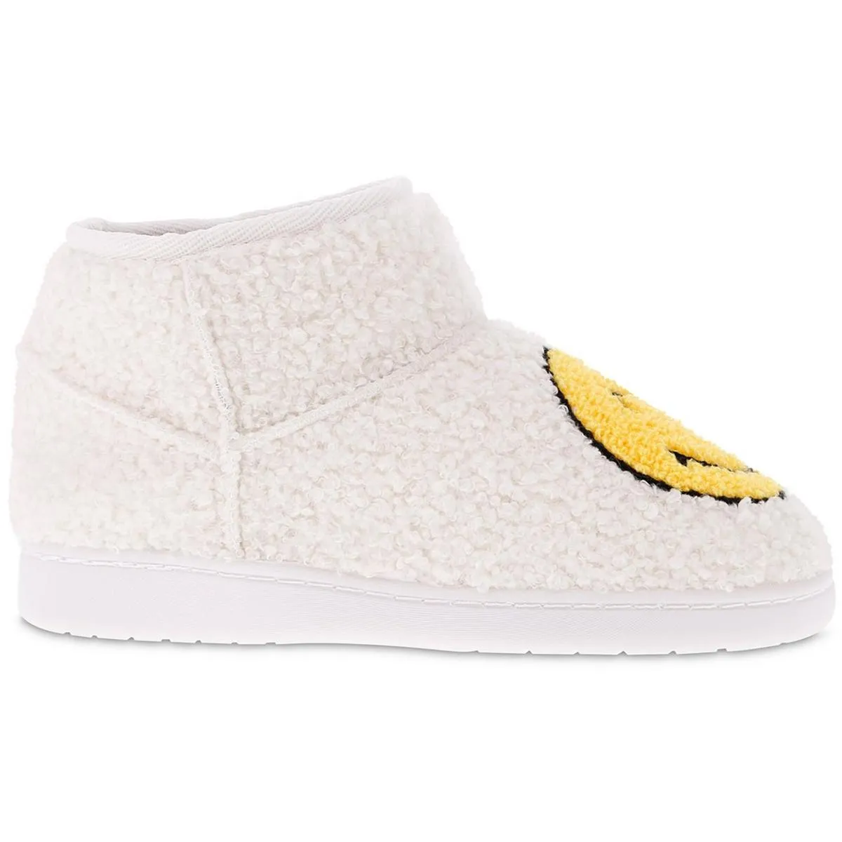Chill Womens Graphic Faux Fur Bootie Slippers