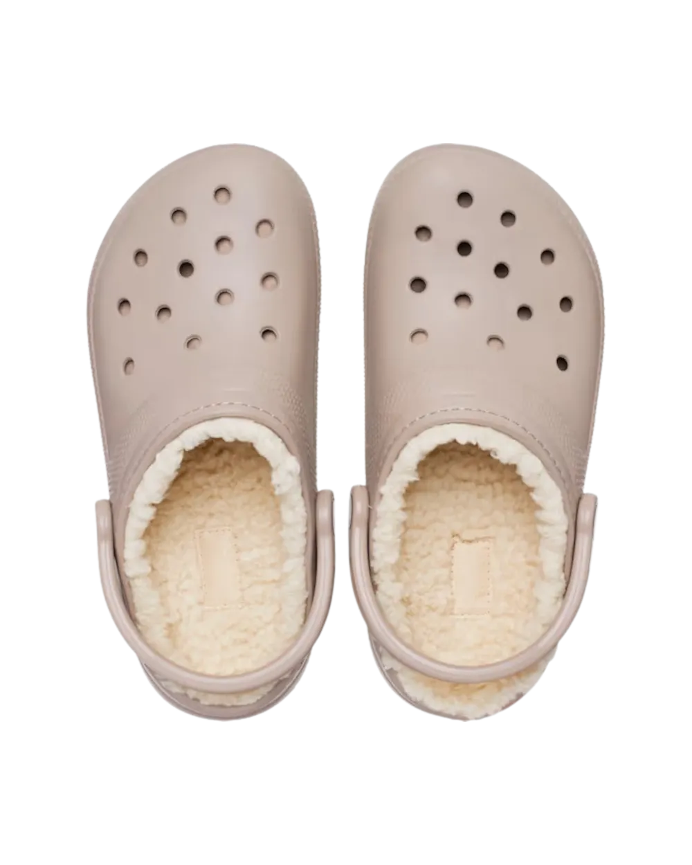 Classic Fuzz-Lined Clogs in Mushroom & Bone