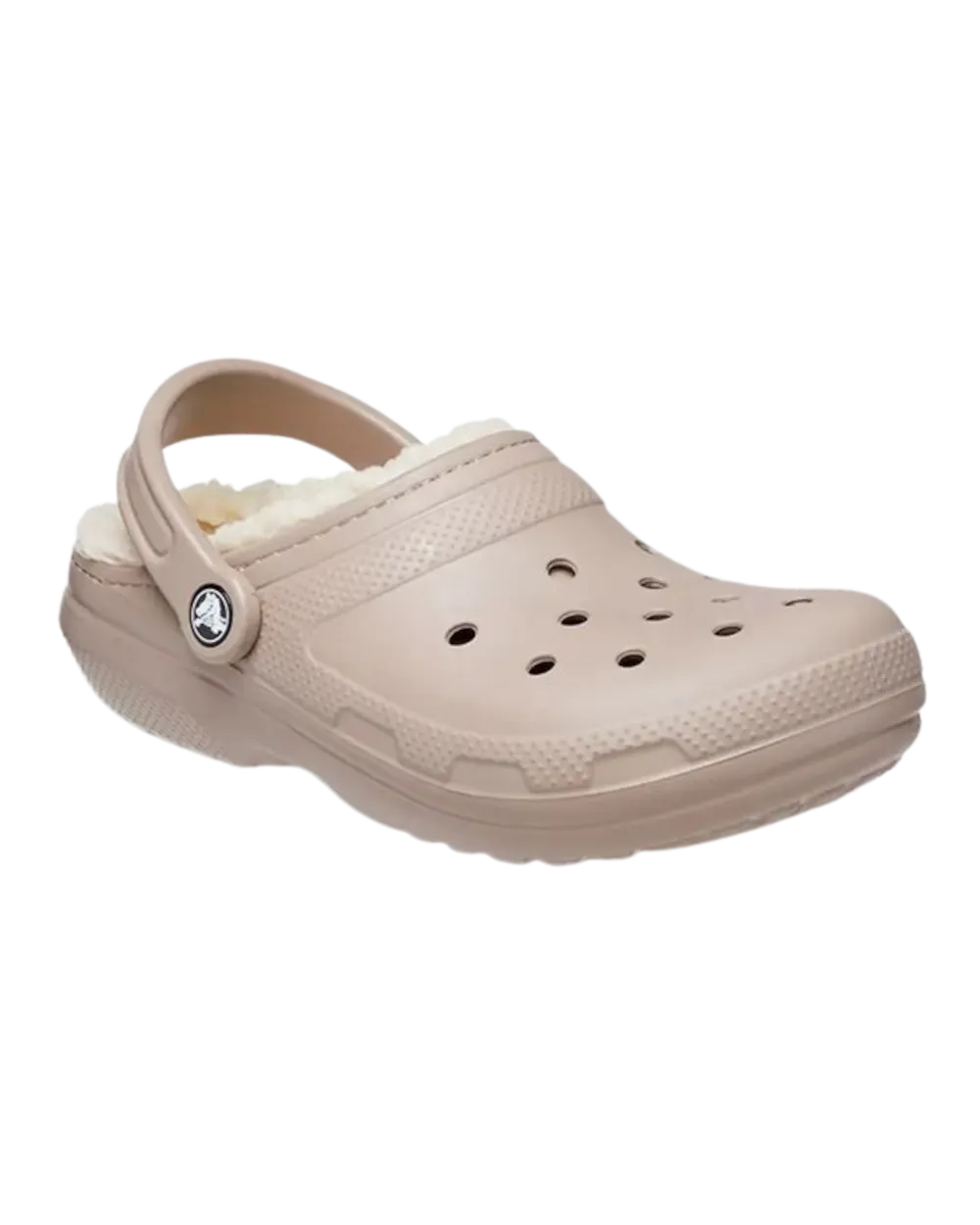 Classic Fuzz-Lined Clogs in Mushroom & Bone