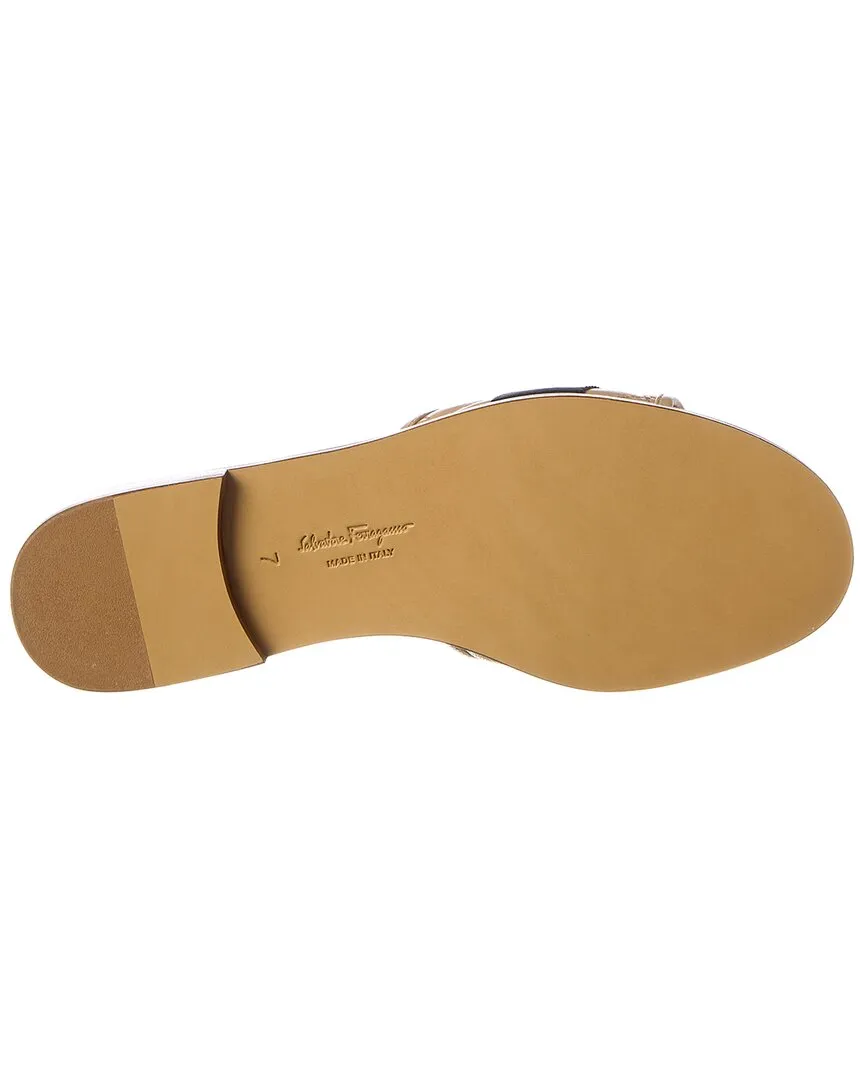 Ferragamo LoveC Q Leather Sandal