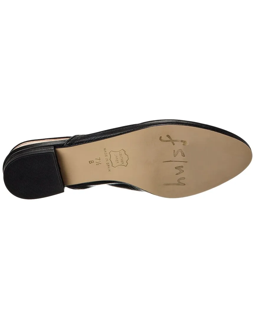 French Sole Breezy Leather Slingback Flat