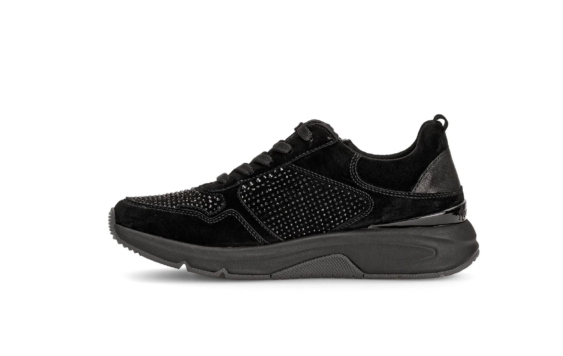 Gabor Rolling Soft Black Trainer