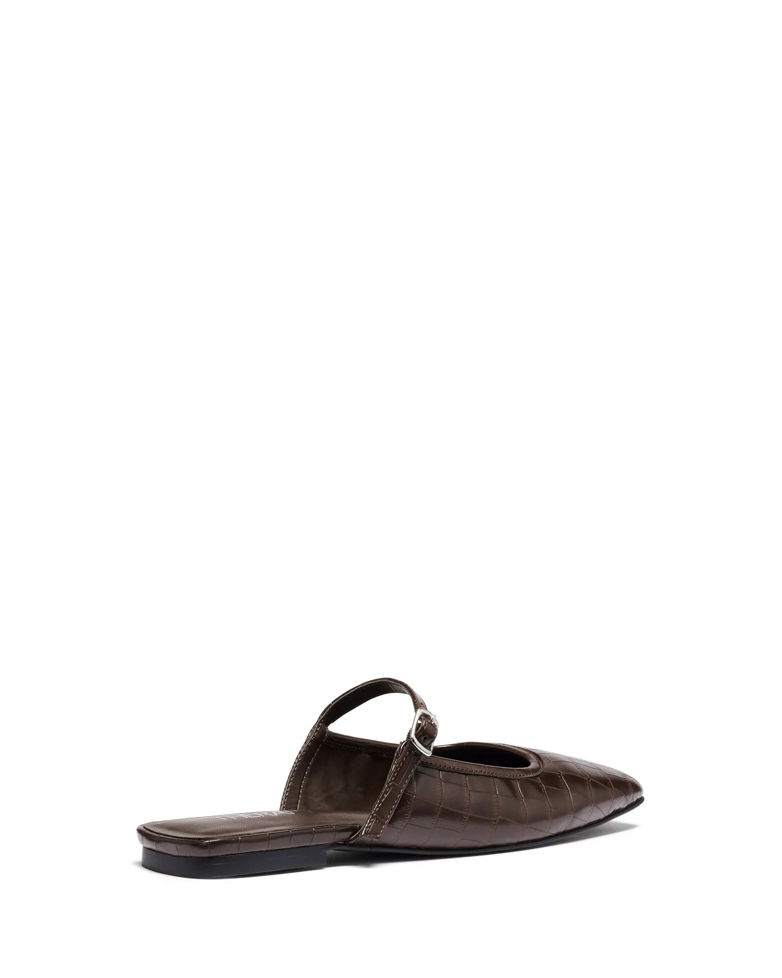 Gianna Ballet Flat Chocolate Croc