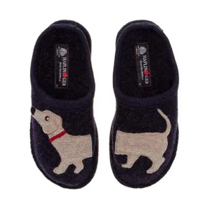 Haflinger Women's Doggy Captains Blue Wool