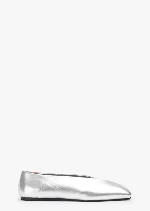 Hanna Silver Nappa Metallic