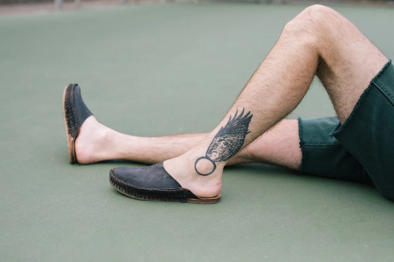 Heritage Solid City Slipper in Charcoal