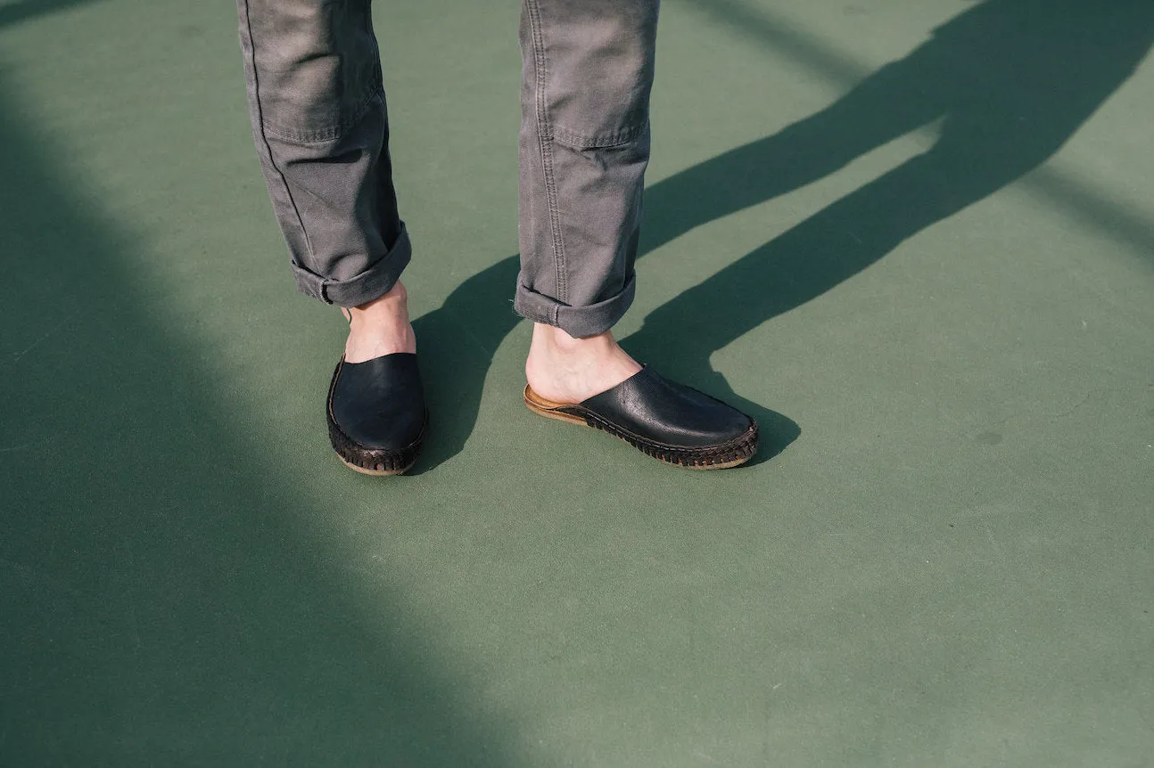 Heritage Solid City Slipper in Charcoal