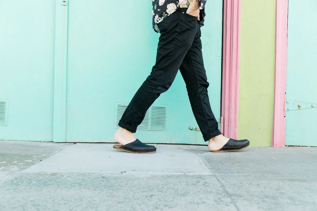 Heritage Solid City Slipper in Charcoal
