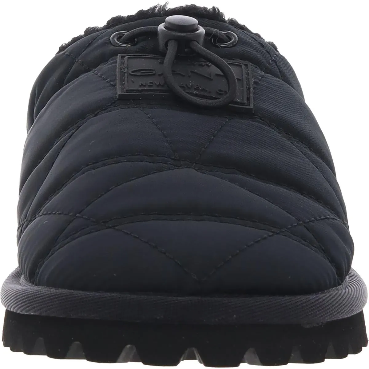 Homesy Womens Faux Fur Lined Quilted Slide Slippers