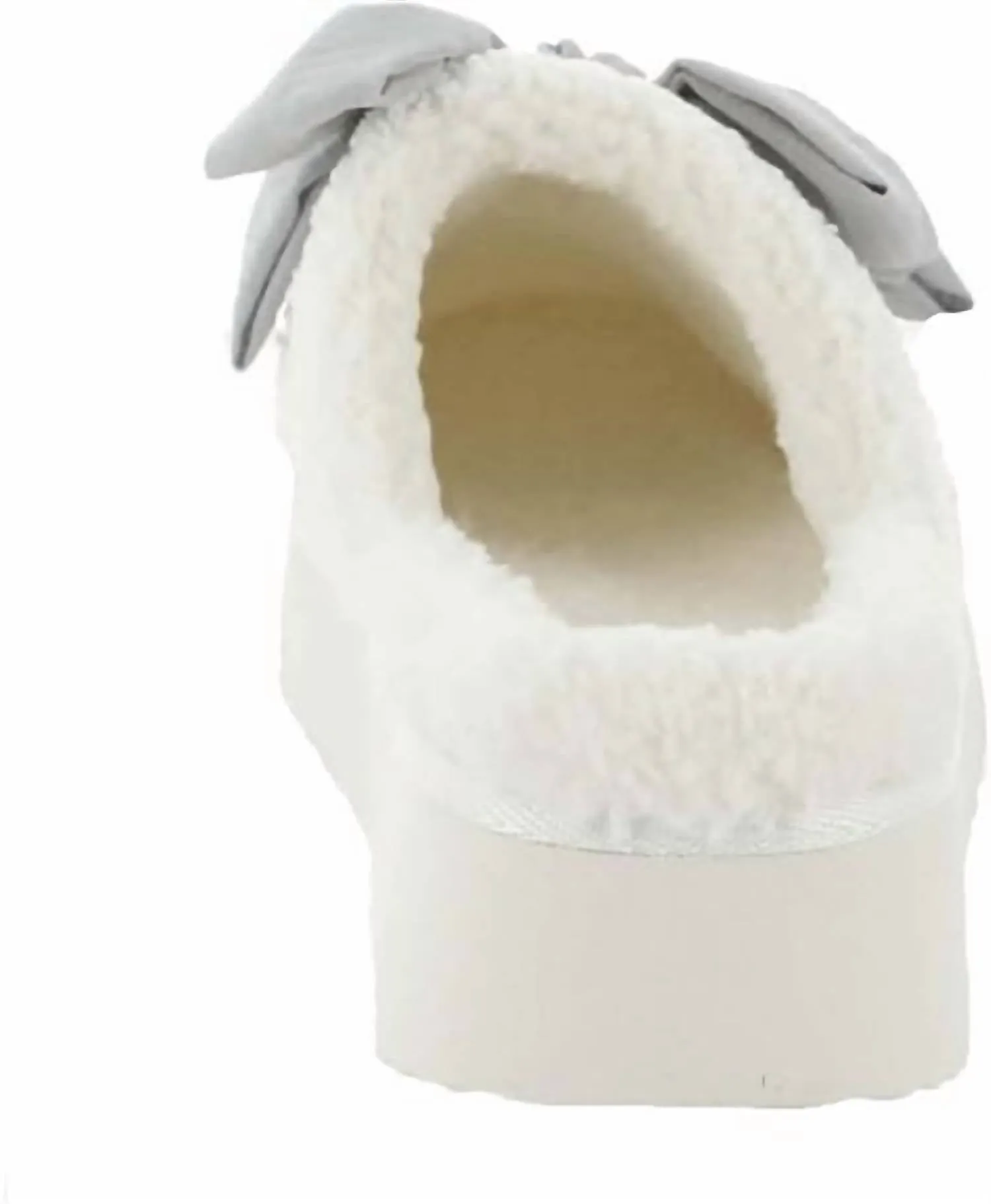 Imani Bow Slippers In Light Blue