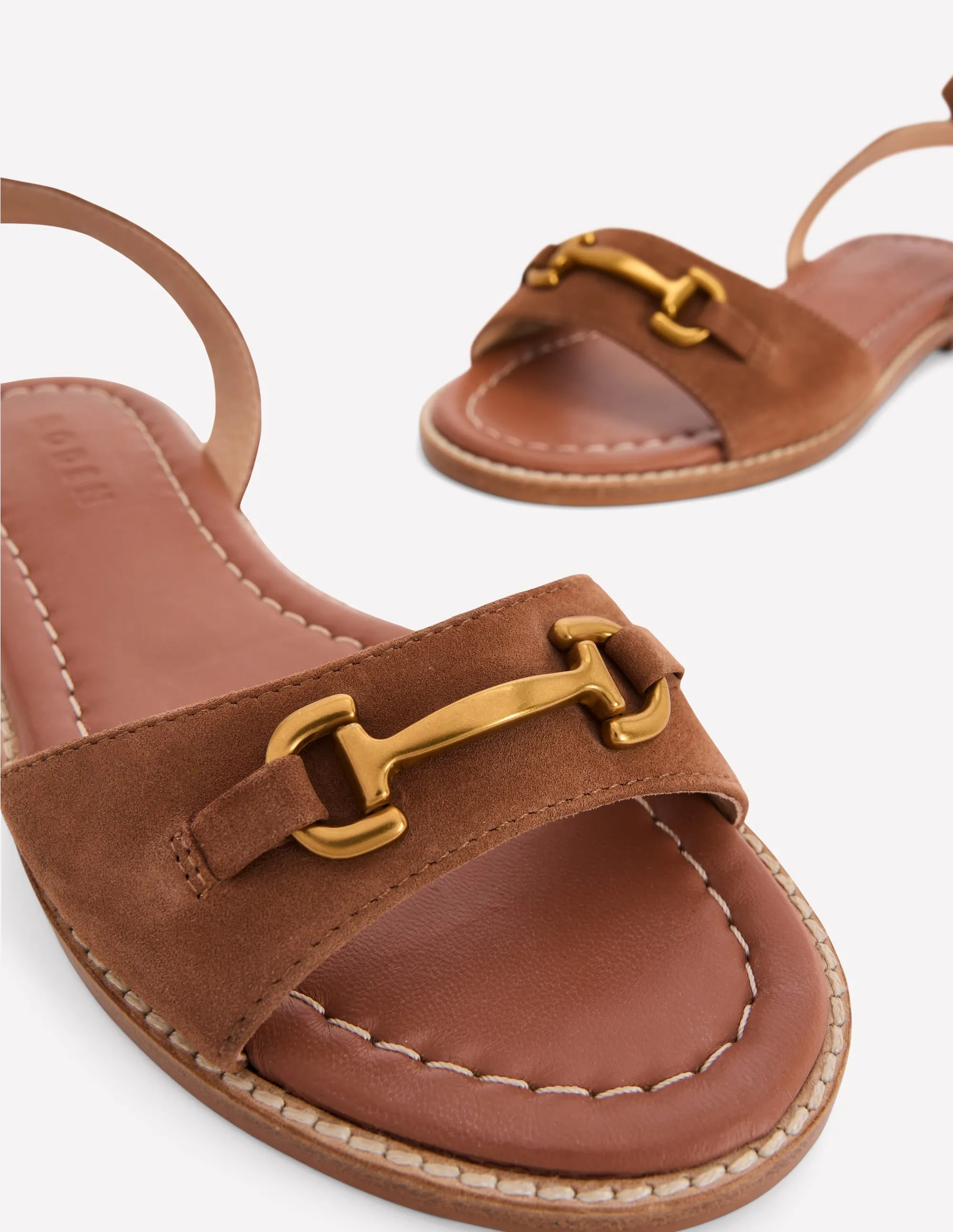 Iris Snaffle Flat Sandal-Ginger Snap