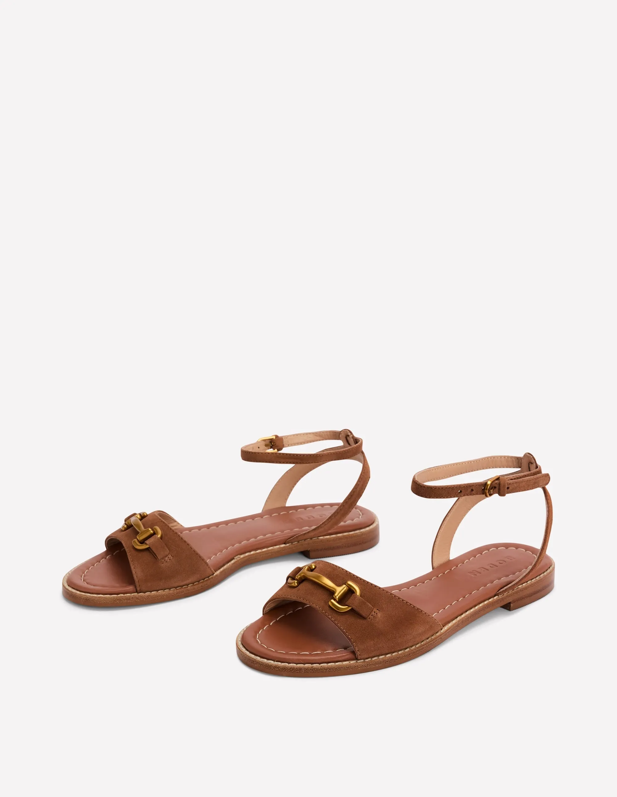 Iris Snaffle Flat Sandal-Ginger Snap