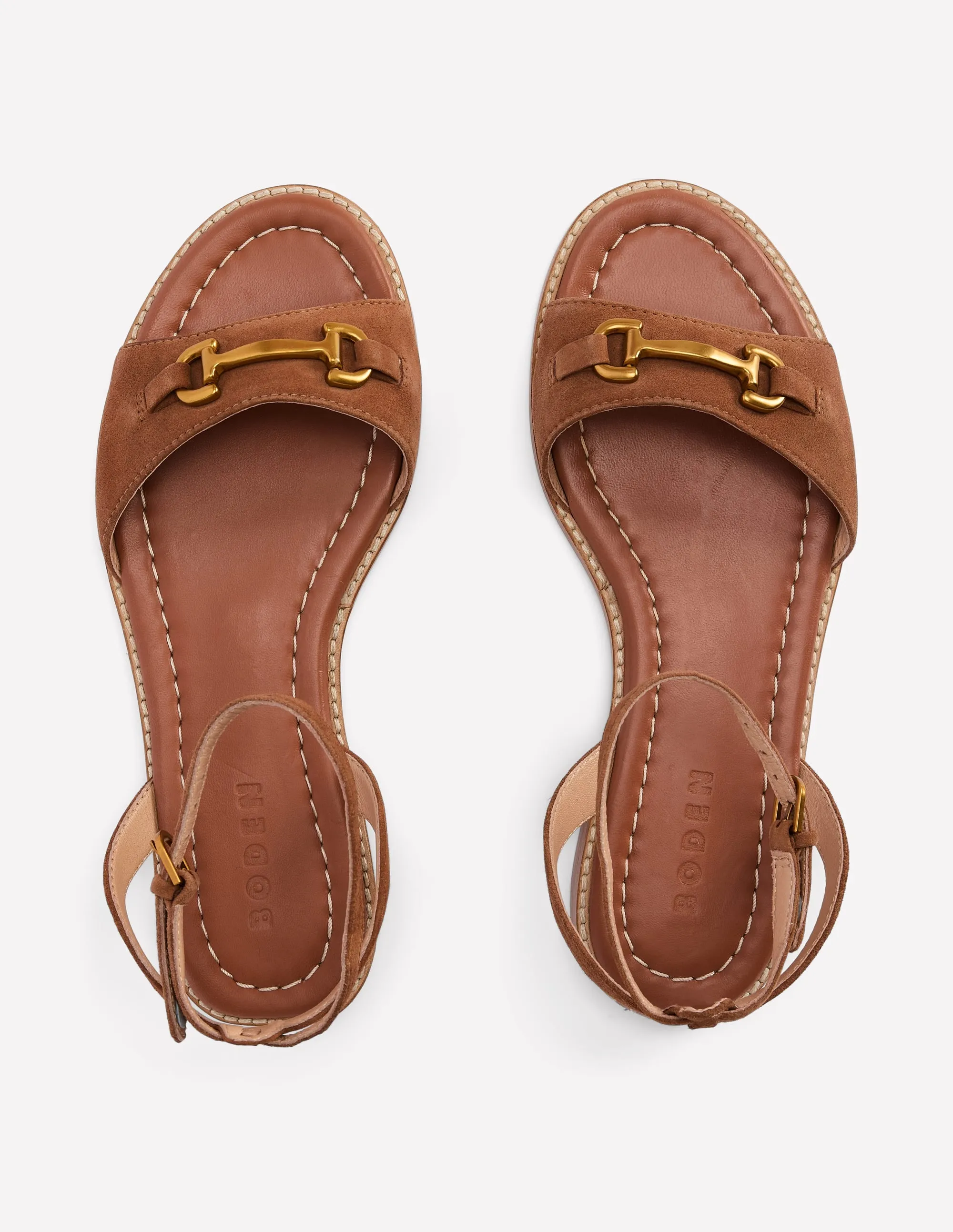 Iris Snaffle Flat Sandal-Ginger Snap