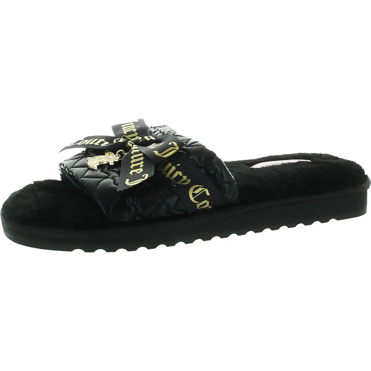 JCHASEN3 Womens Logo Manmade Slide Slippers