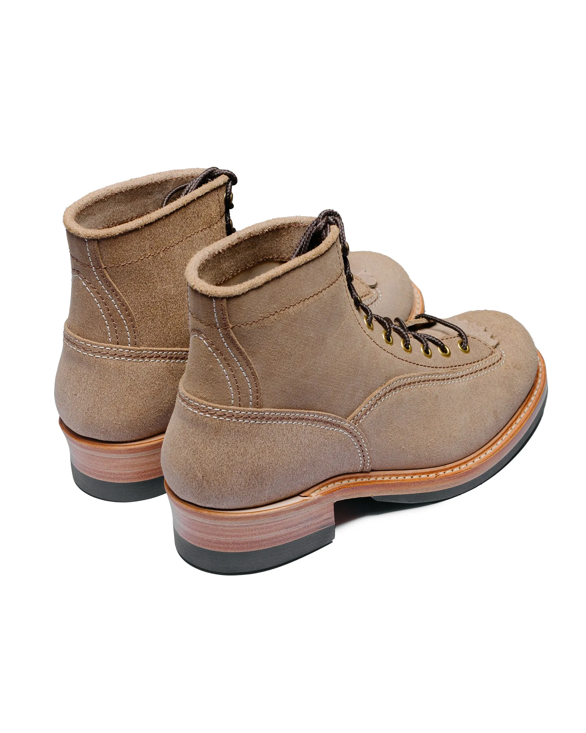 John Lofgren Bootmaker Donkey Puncher Boots Horween Leather CXL Natural Roughout