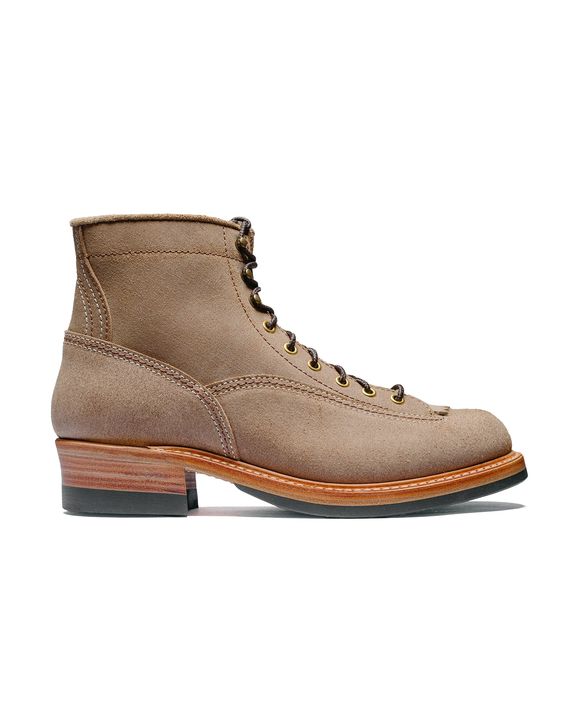 John Lofgren Bootmaker Donkey Puncher Boots Horween Leather CXL Natural Roughout