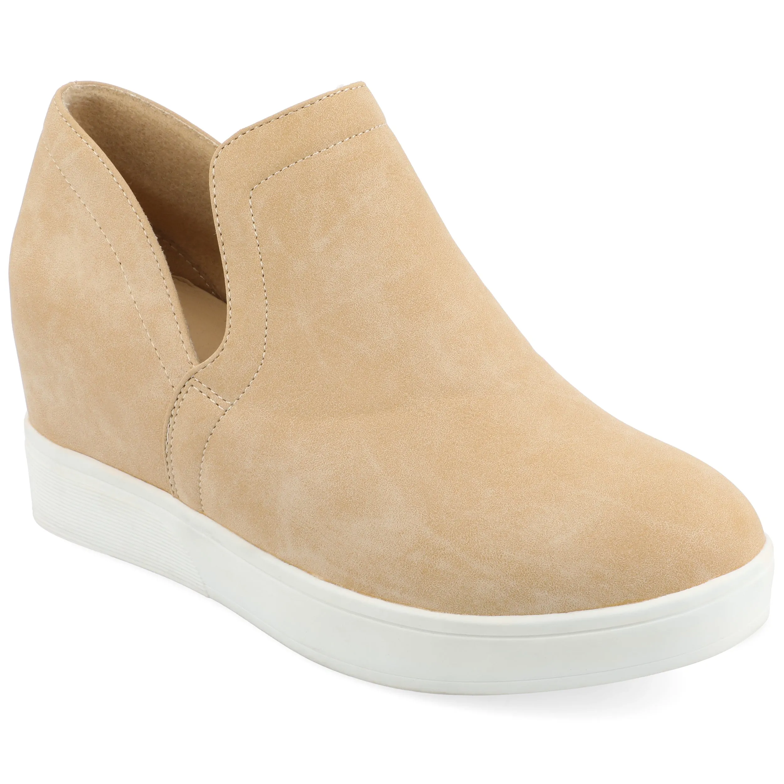 Journee Collection Women's Cardi Wide Width Sneaker Wedge