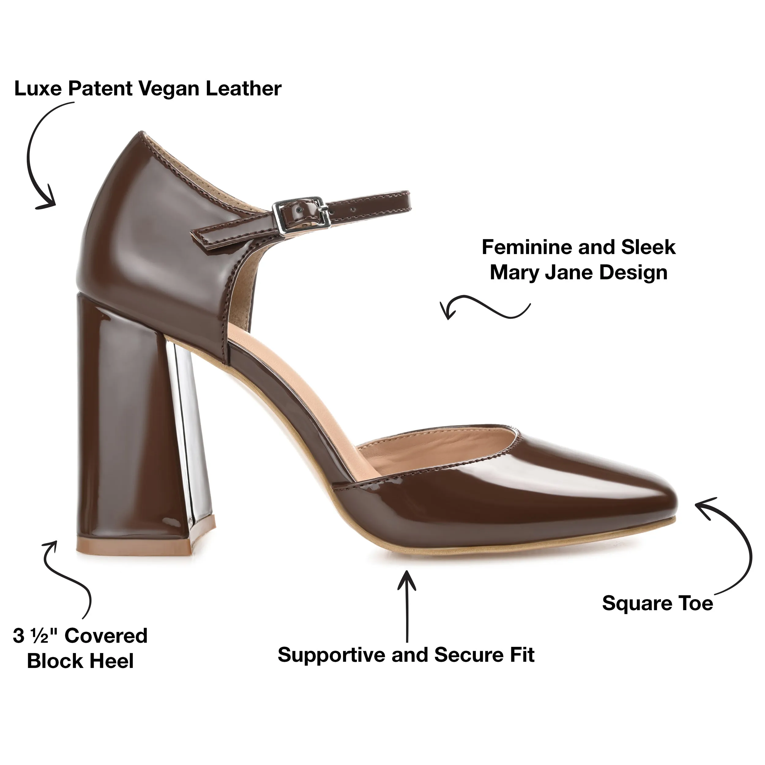 Journee Collection Women's Hesster Wide Width Pump