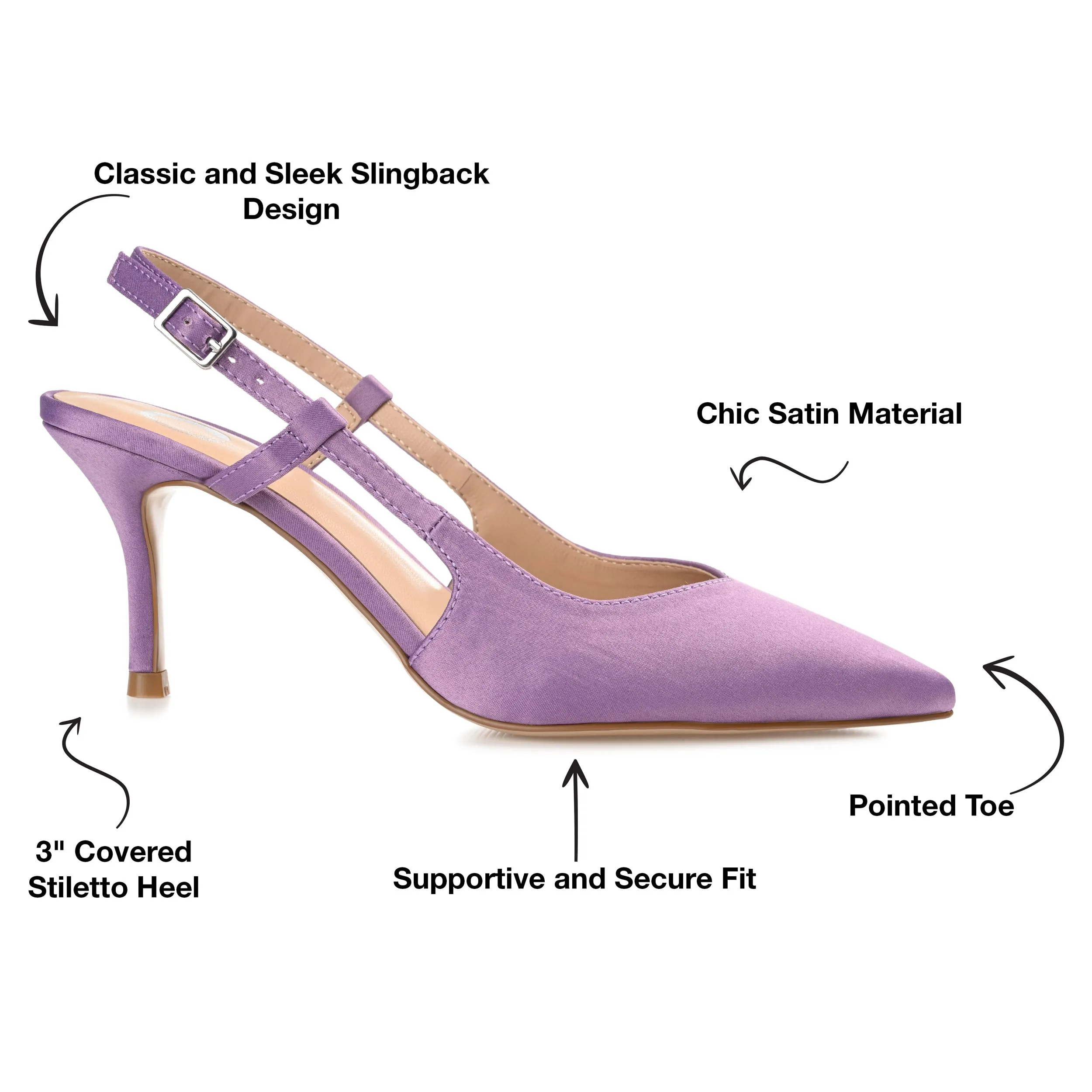 Journee Collection Women's Knightly Wide Width Pump