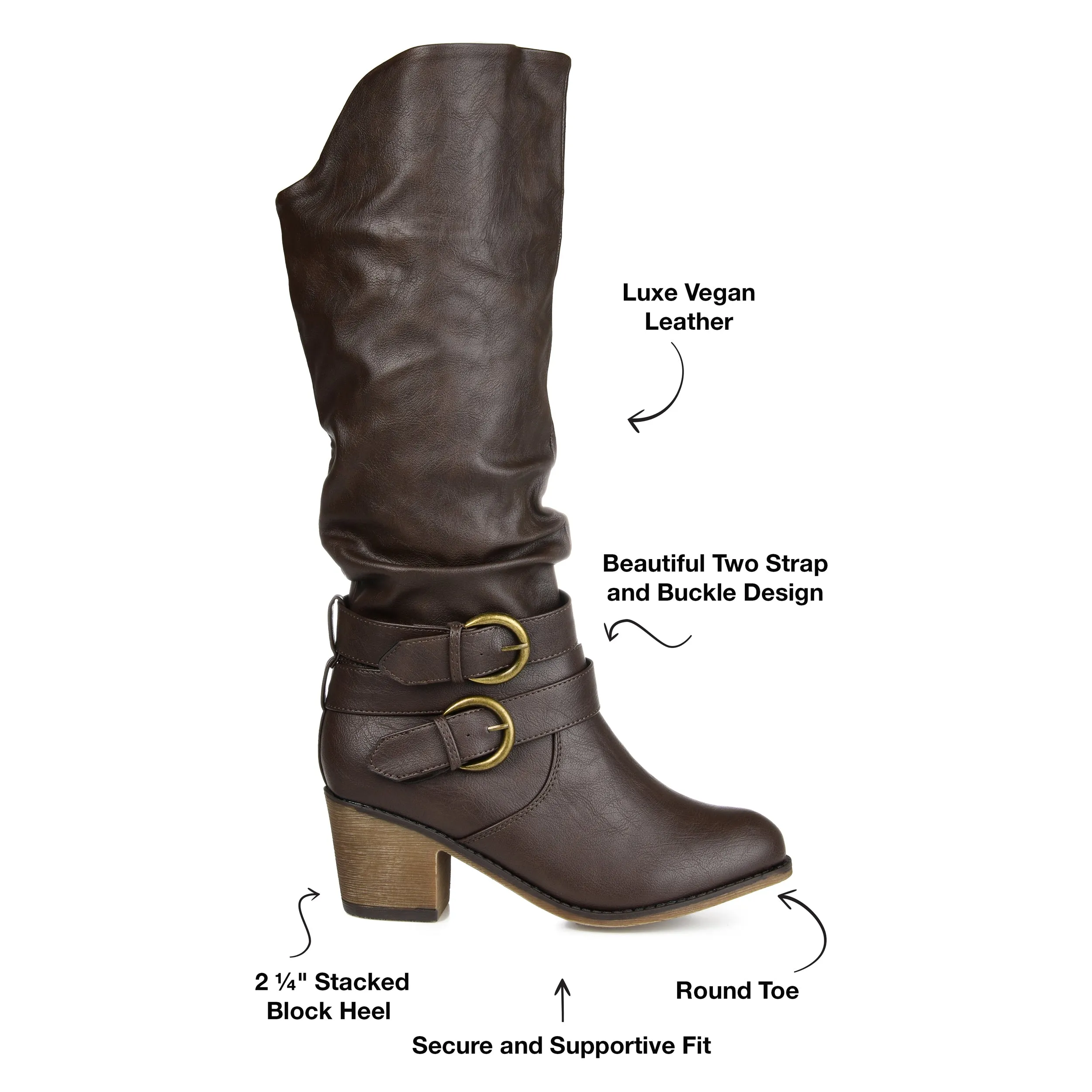 Journee Collection Women's Wide Width Late Boot