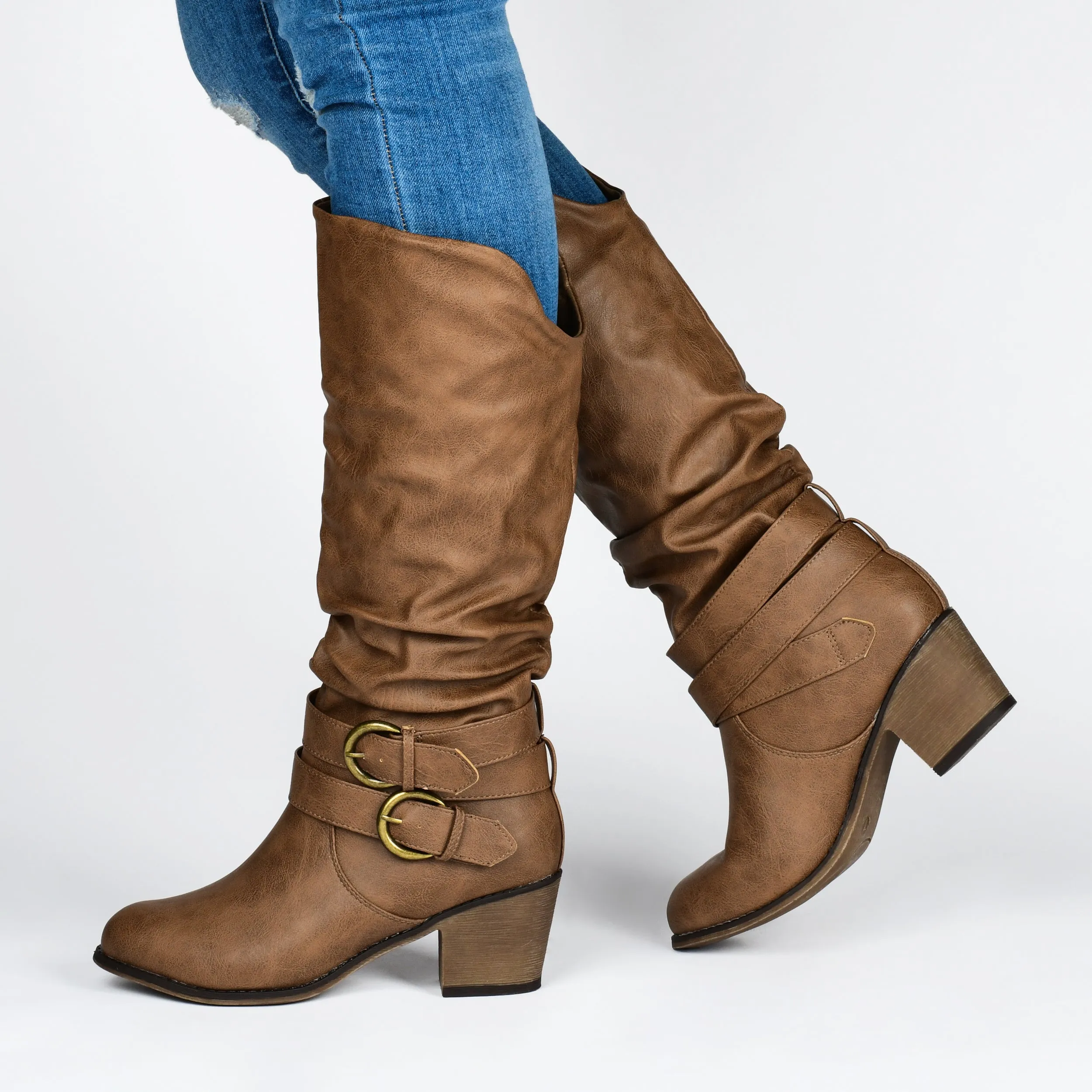 Journee Collection Women's Wide Width Late Boot