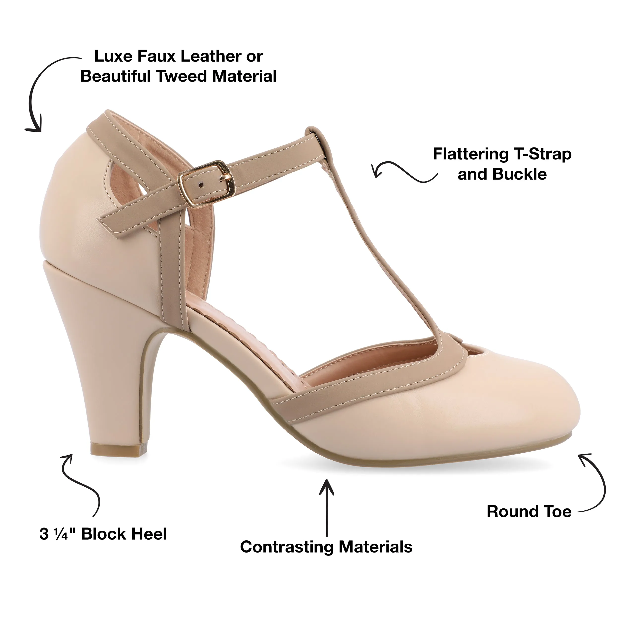 Journee Collection Women's Wide Width Olina Pump