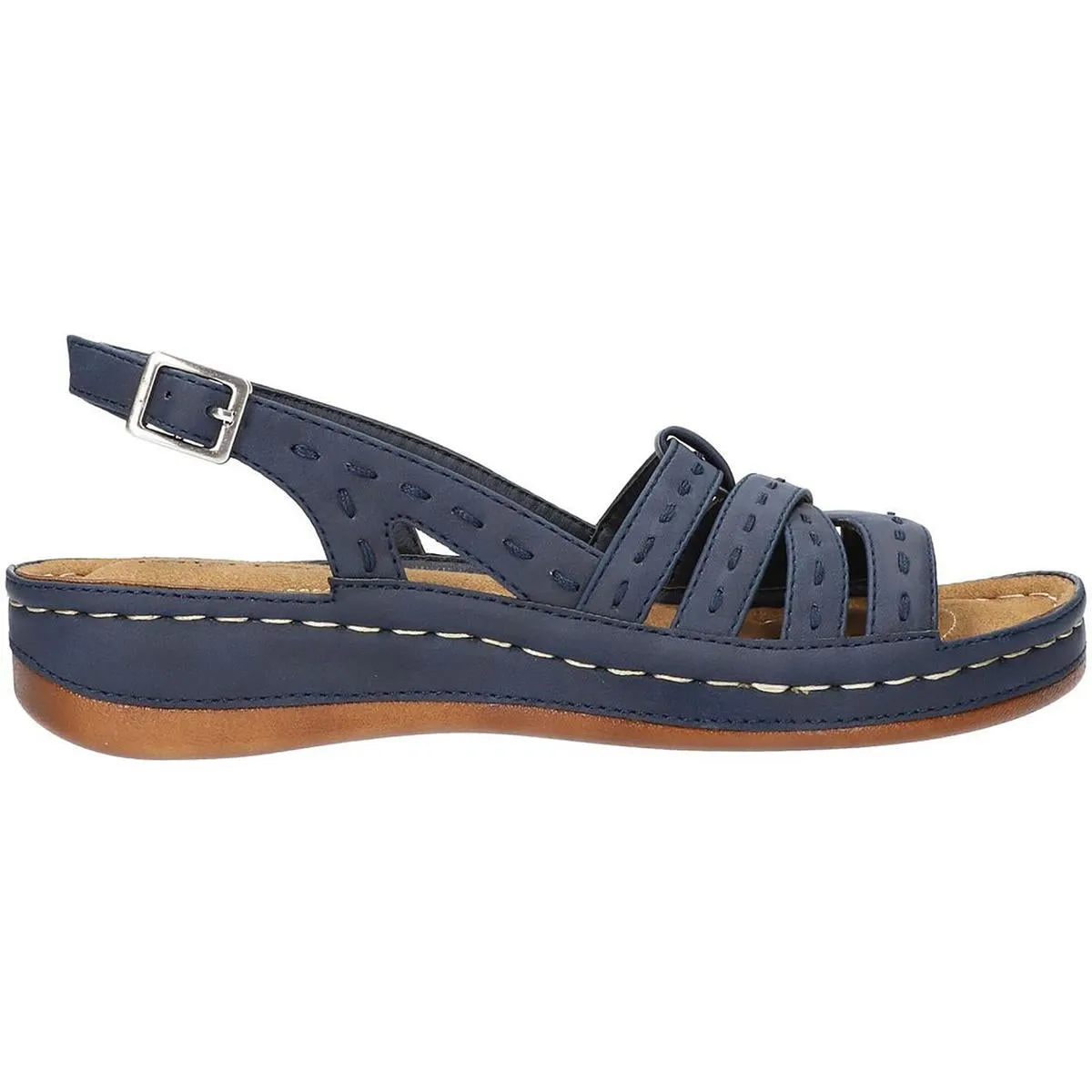 Kehlani  Womens Flat Strappy Slingback Sandals