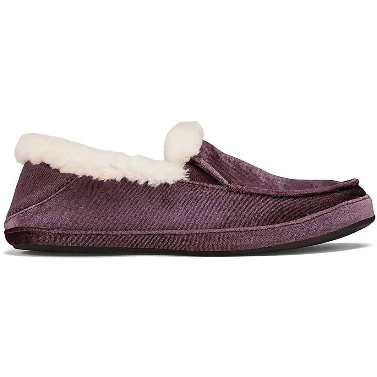 Ku'Una Lanui Womens Velvet Shearling Lined Moccasin Slippers