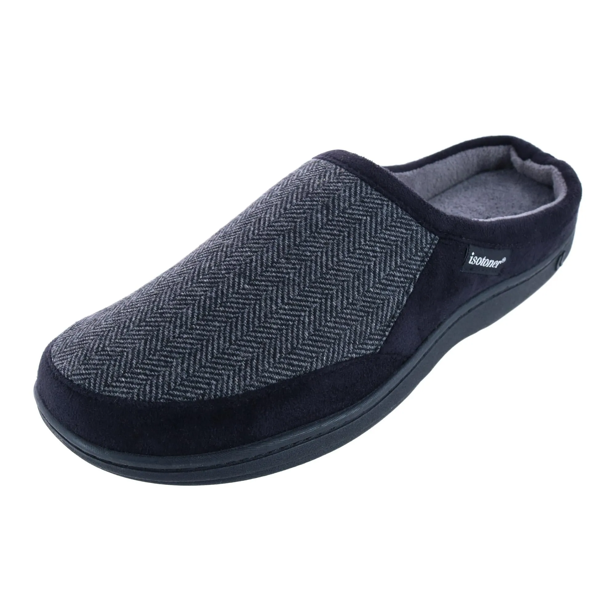 Men's Herringbone Logan Hoodback Slipper