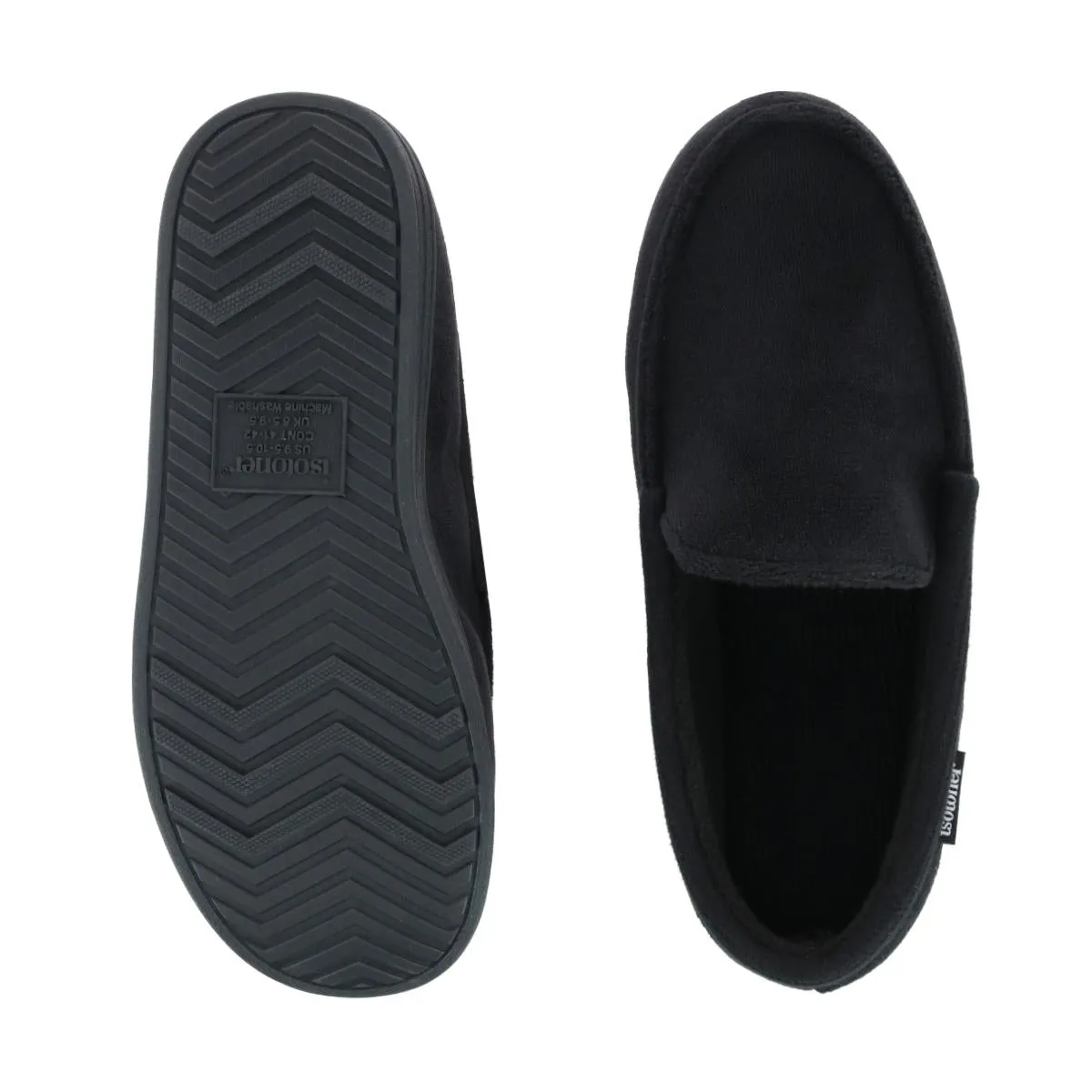 Men's Microterry and Waffle Travis Moccasin Slipper