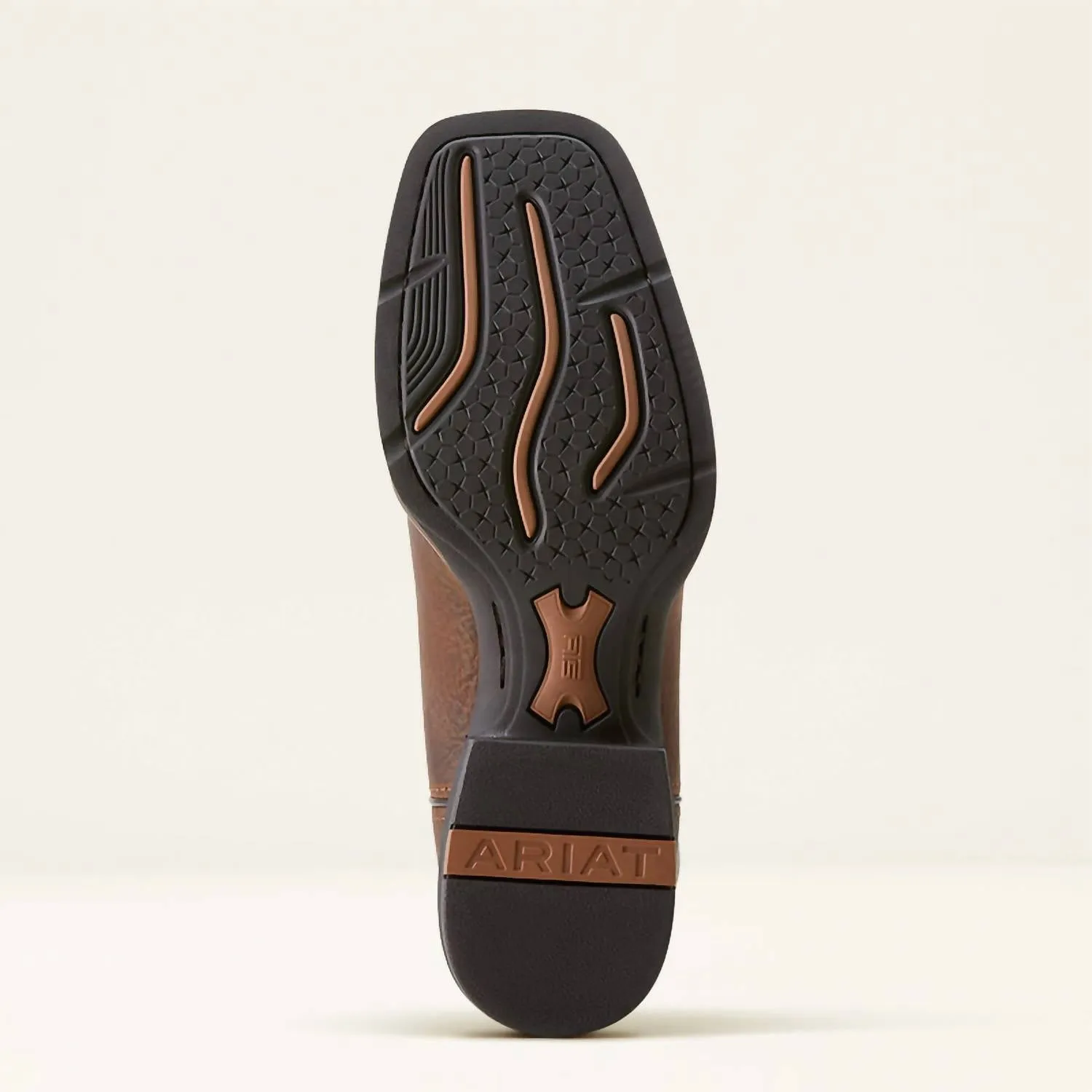 Men's Sport Wide Square Toe Cowboy Boot In Brown