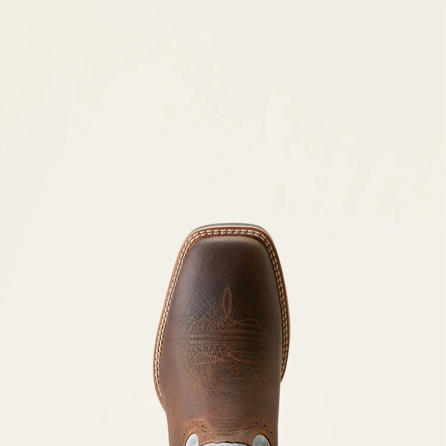 Men's Sport Wide Square Toe Cowboy Boot In Brown