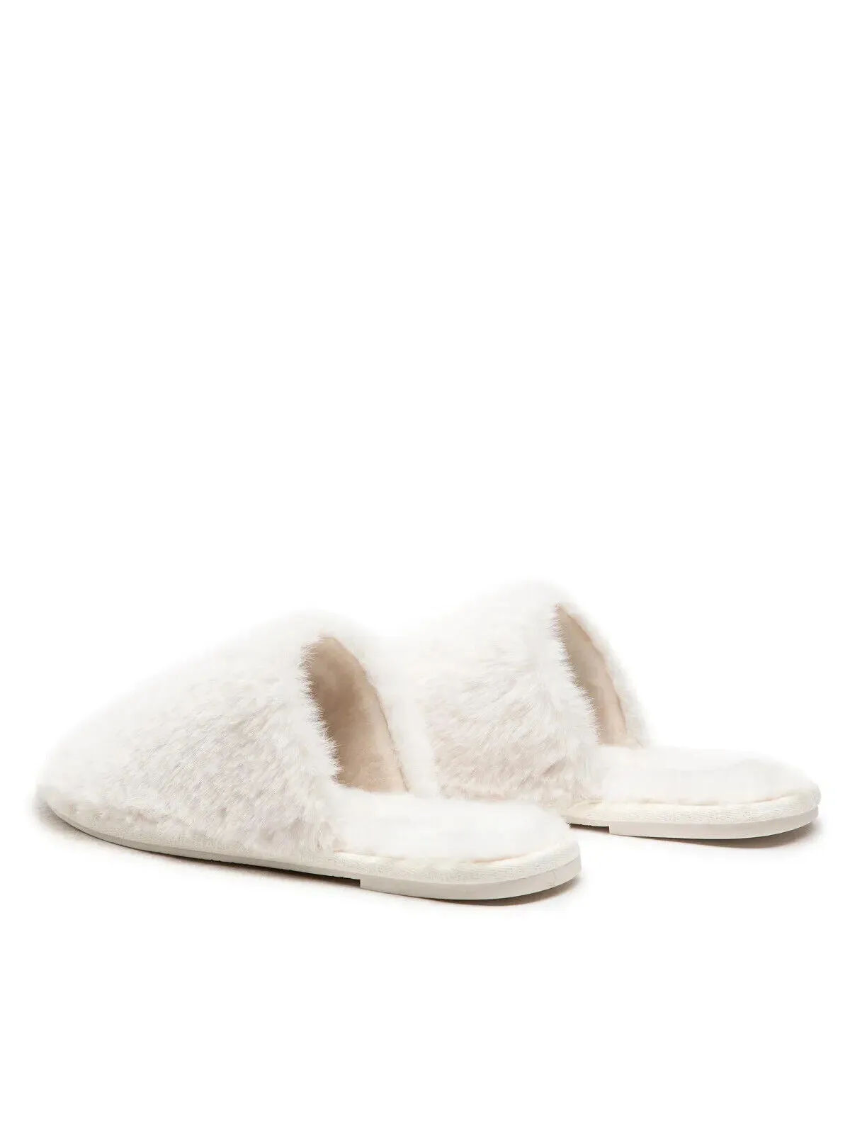 Michael Kors Frieda 40F2FRFA1D Slide Slippers Womens Light Cream Slip On MKAS288