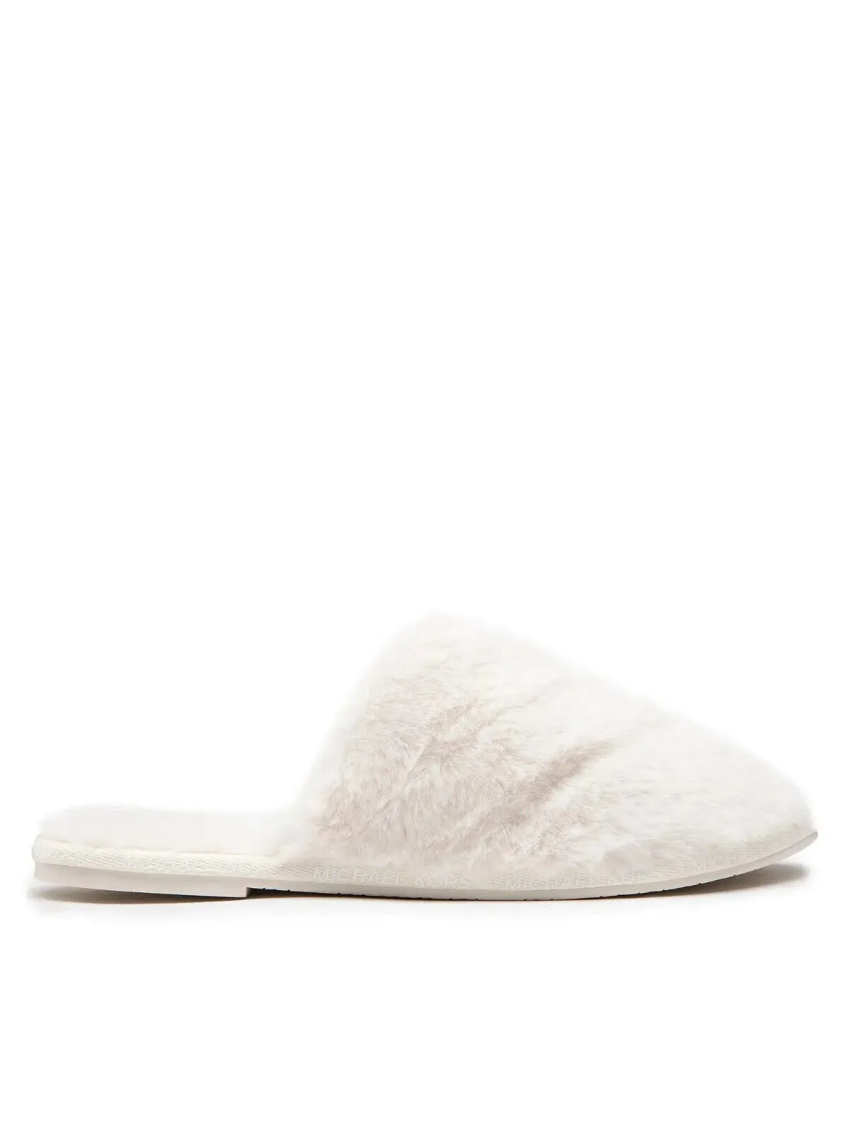 Michael Kors Frieda 40F2FRFA1D Slide Slippers Womens Light Cream Slip On MKAS288