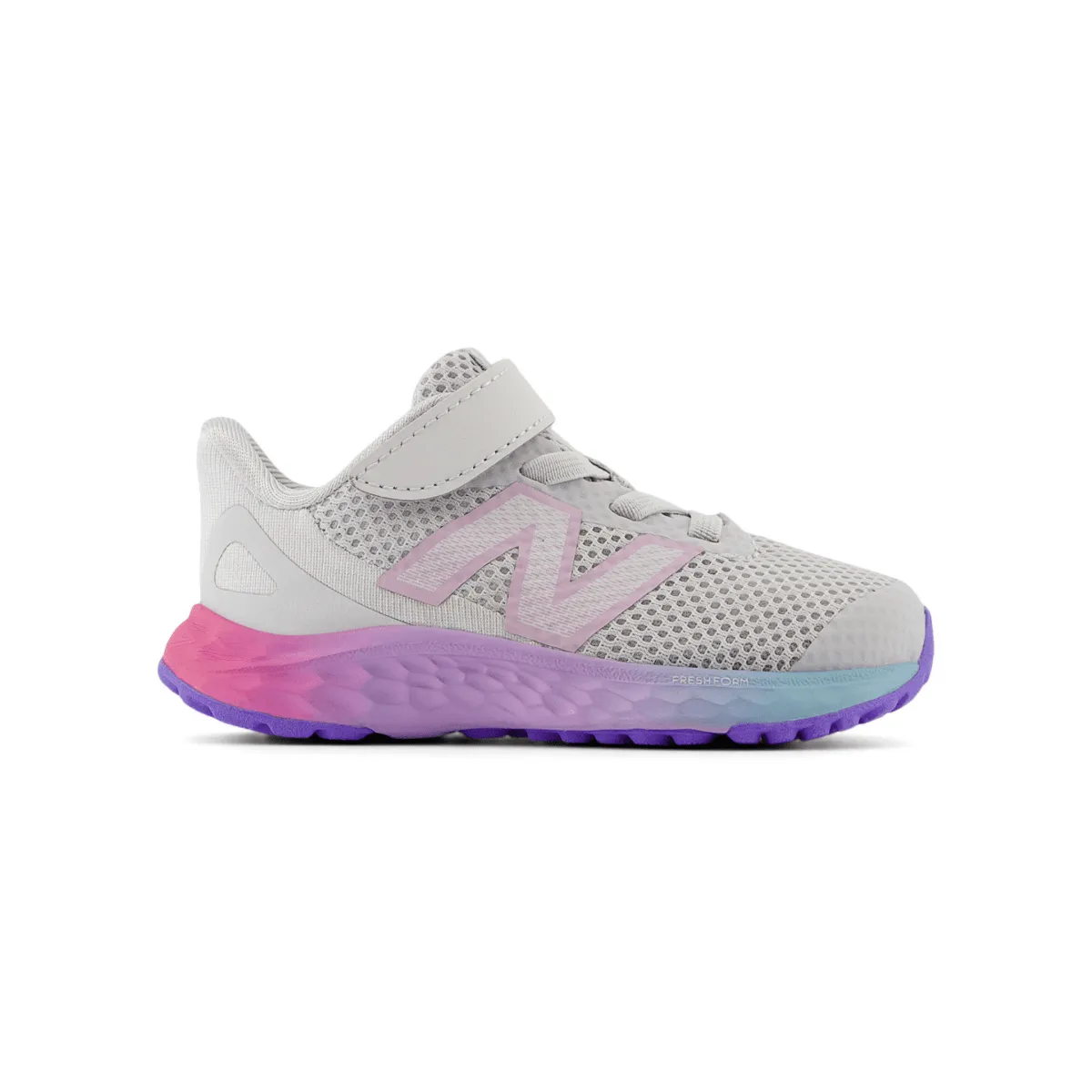 New Balance Toddler's Fresh Foam Arishi v4 IAARIGR4 Grey Matter/Mid Century Pink/Lilac Glo