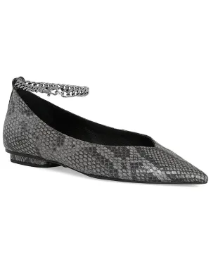 Rebecca Minkoff Chain Ankle Leather Ballet Flat