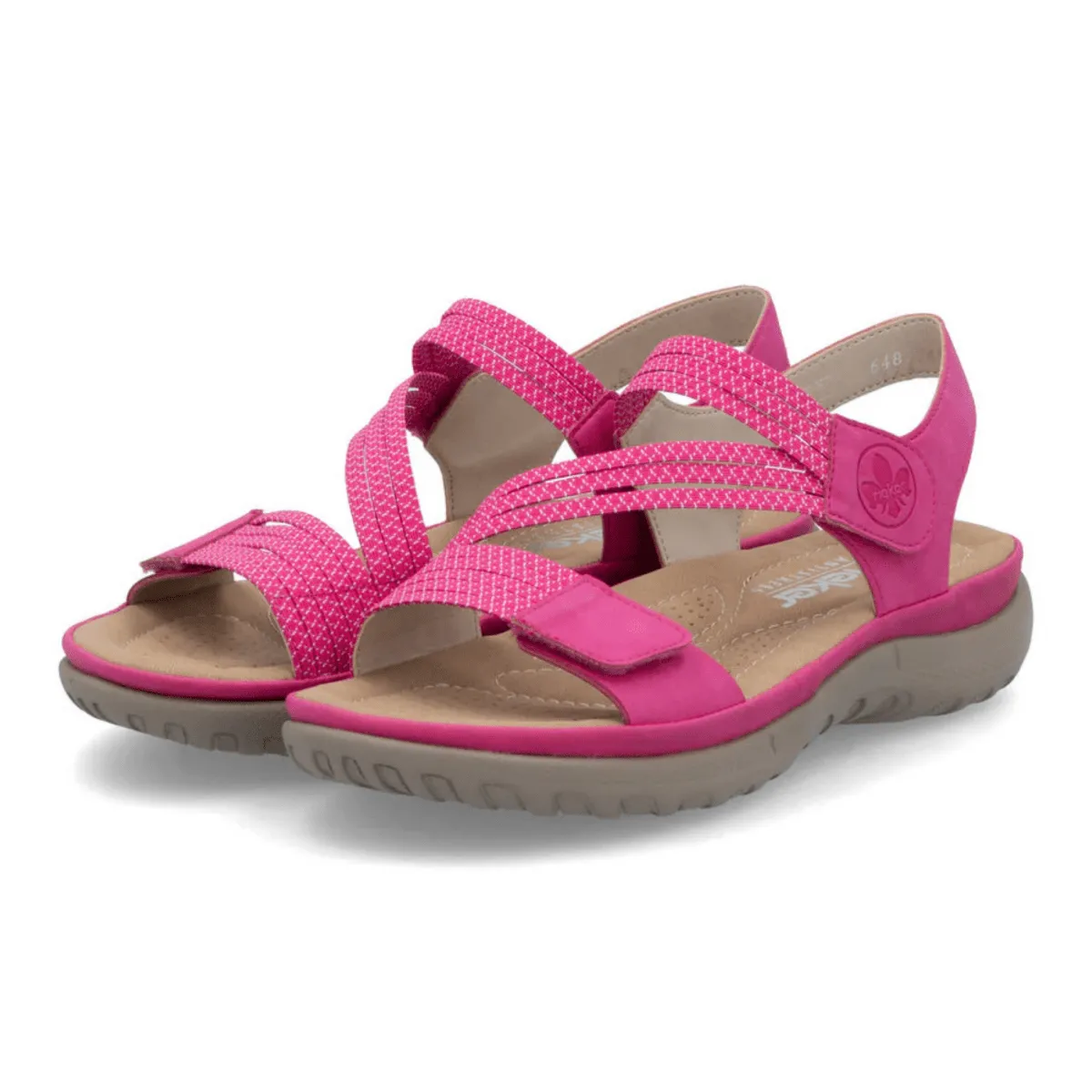 Rieker Women's 64870-31 Franja Fuchsia/White