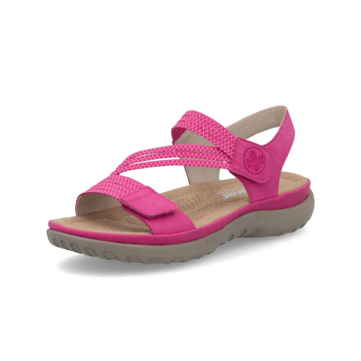 Rieker Women's 64870-31 Franja Fuchsia/White