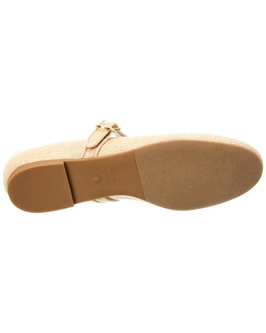 Stuart Weitzman Alice Raffia Ballet Flat