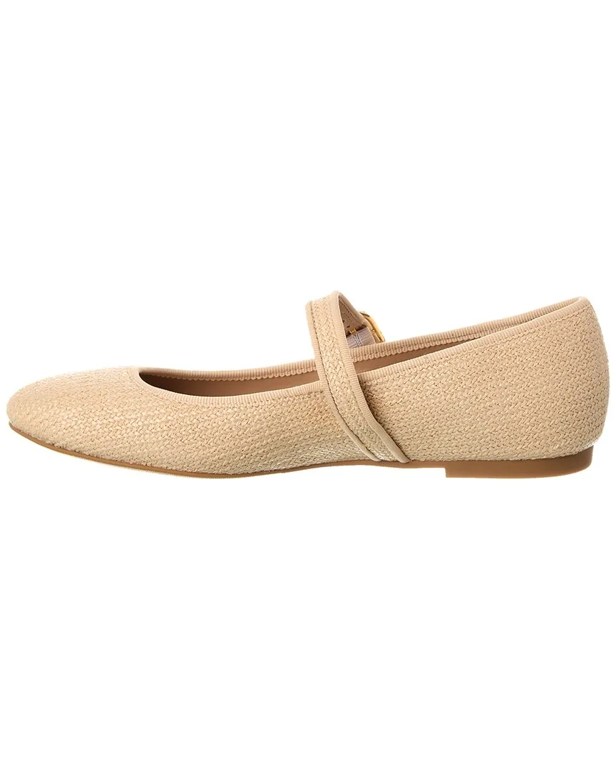 Stuart Weitzman Alice Raffia Ballet Flat