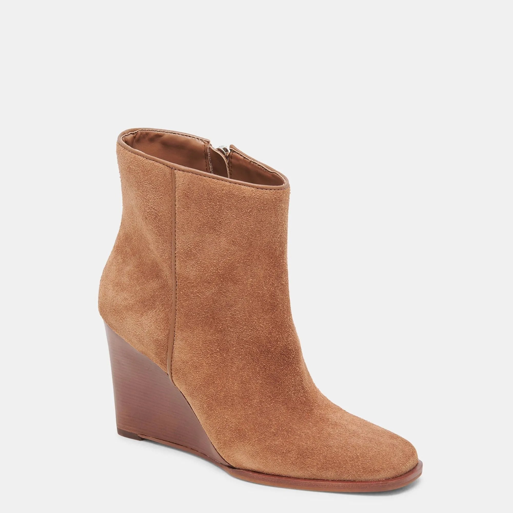 SUSANN WIDE BOOTIES CHESTNUT SUEDE